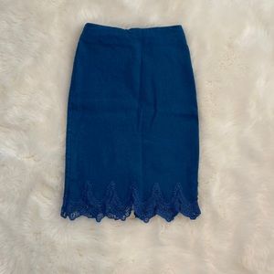Lulu’s blue pencil skirt